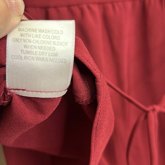 Modcloth Burgundy Women's Top - Picture 9 of 10